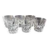 6 Verres à whisky tumbler Crystal St Louis Guernesey.