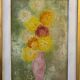 Oil painting on canvas chrysanthemums 1965