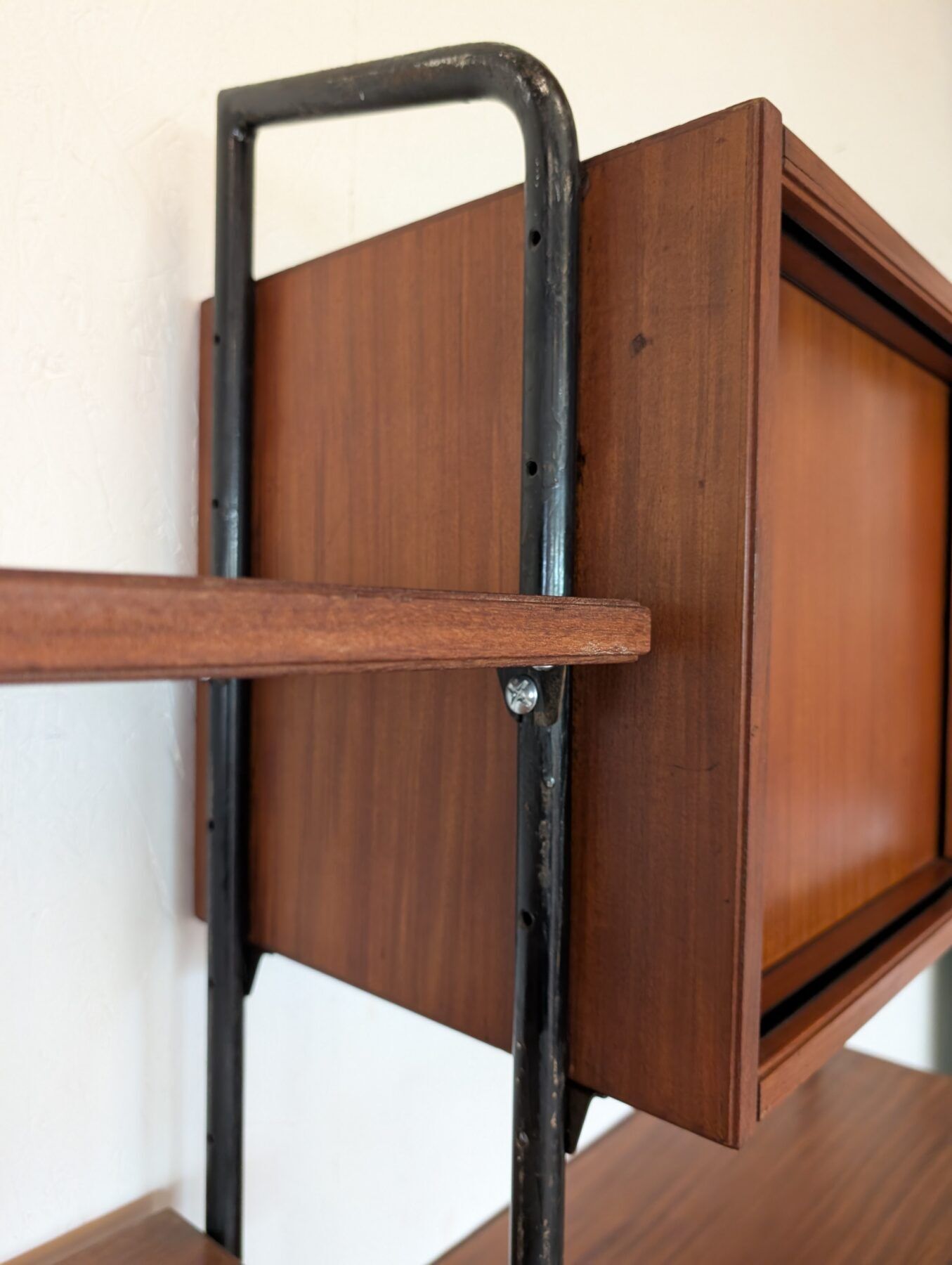 Free-standing teak bookshelf, Italy, 1960s