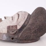 Punu mukuyi mask in solid wood H:29cm African mask from Gabon