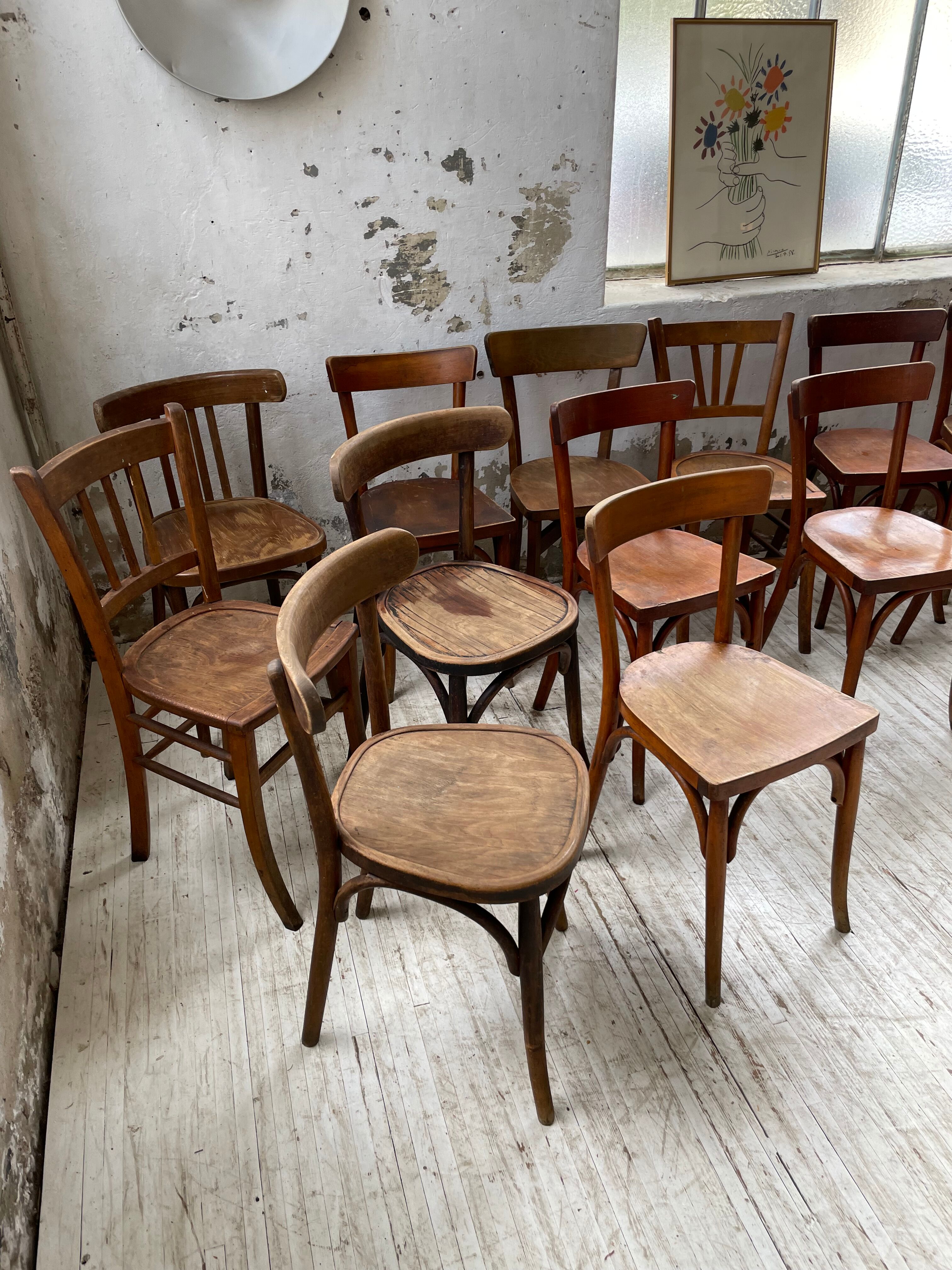 16 Baumann bistro chairs