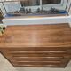 Chest of drawers with 4 drawers in walnut