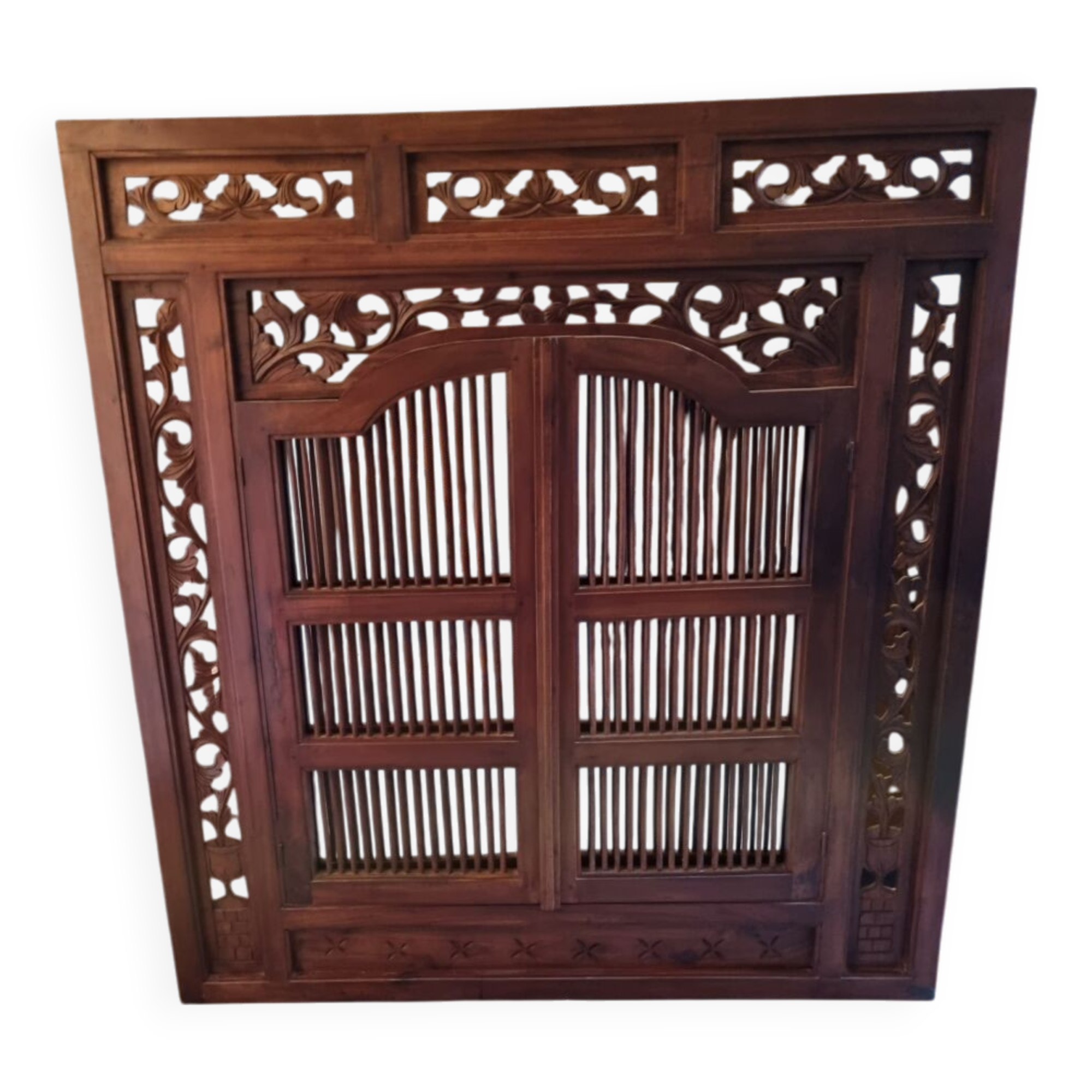 Balinese mirror with shutters Indonesia 120X130cm