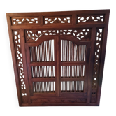 Balinese mirror with shutters Indonesia 120X130cm