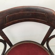 Old curved wooden chair