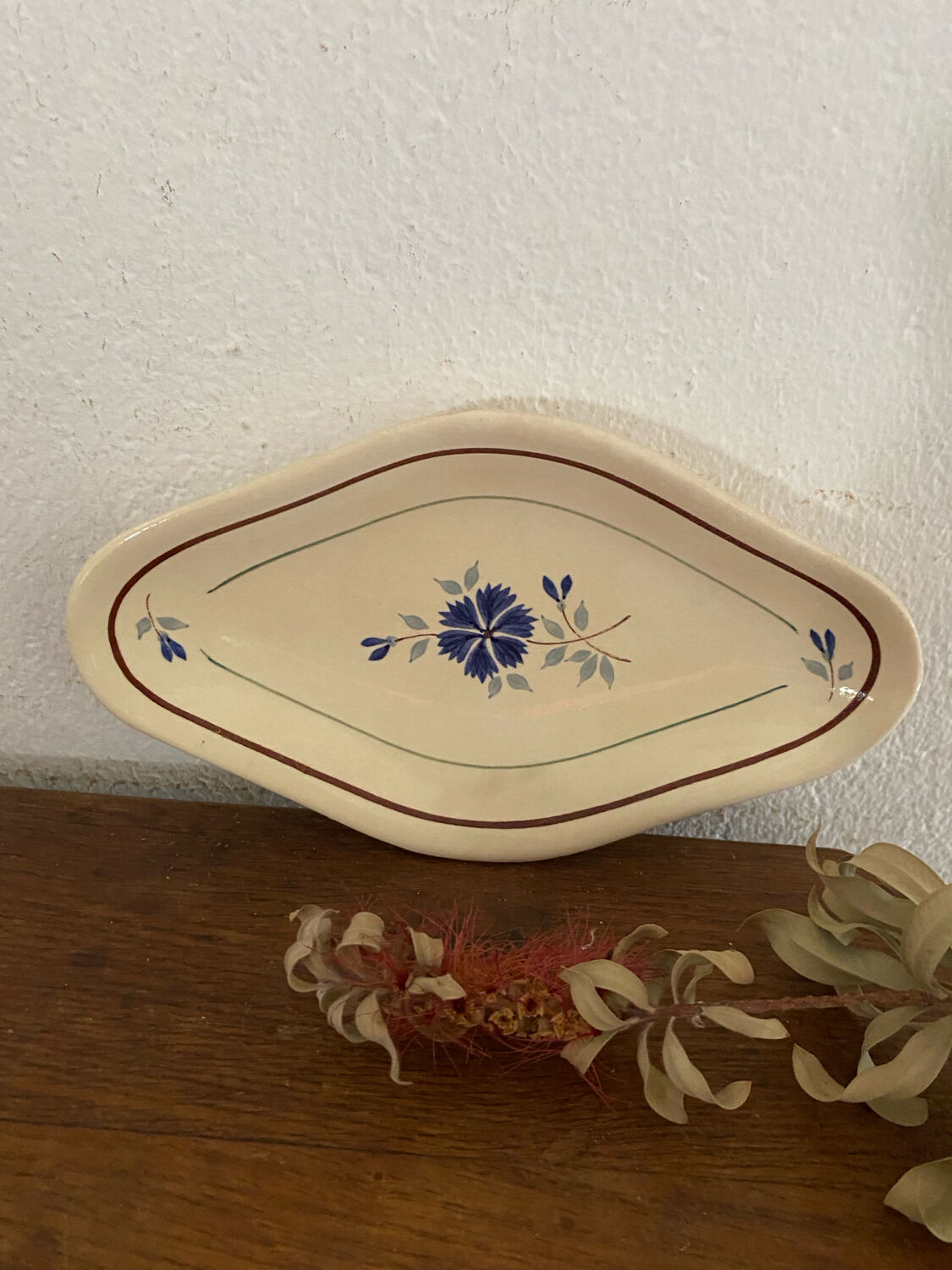 Blue flower Ravier Saint-Amand model Prisca.