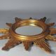 Vintage 50s gilded wood sun mirror, good condition, 40 cm C167