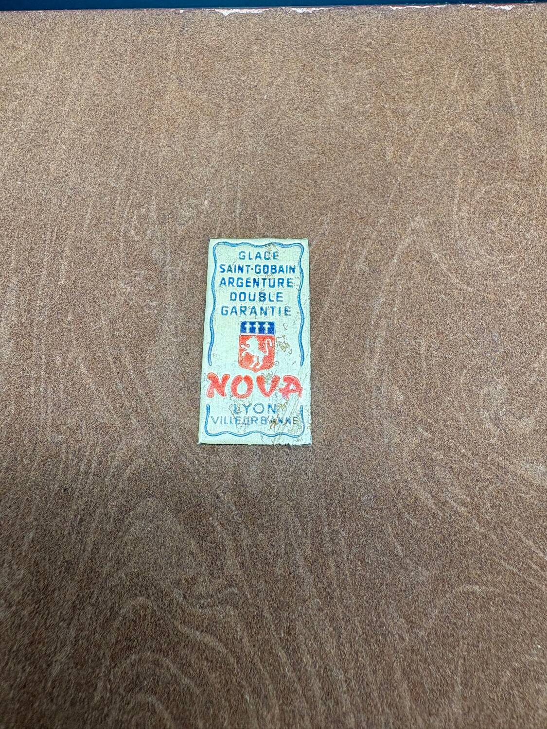 Beveled mirrored tray, Art Deco 1940, Saint-Gobain France