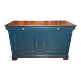 Buffet bleu velour