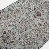 3x9 Rug For Kitchen Gray Vintage Runner Rug, 82x266Cm SK 3397