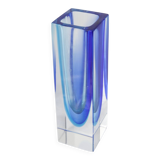 Sommerso Murano blue vase 1960