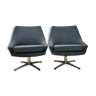 Set of 2 swivel armchairs 1960s