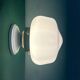 Vintage Art Deco globe wall light in white opaline.