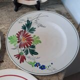 Assiettes plates anciennes dépareillées