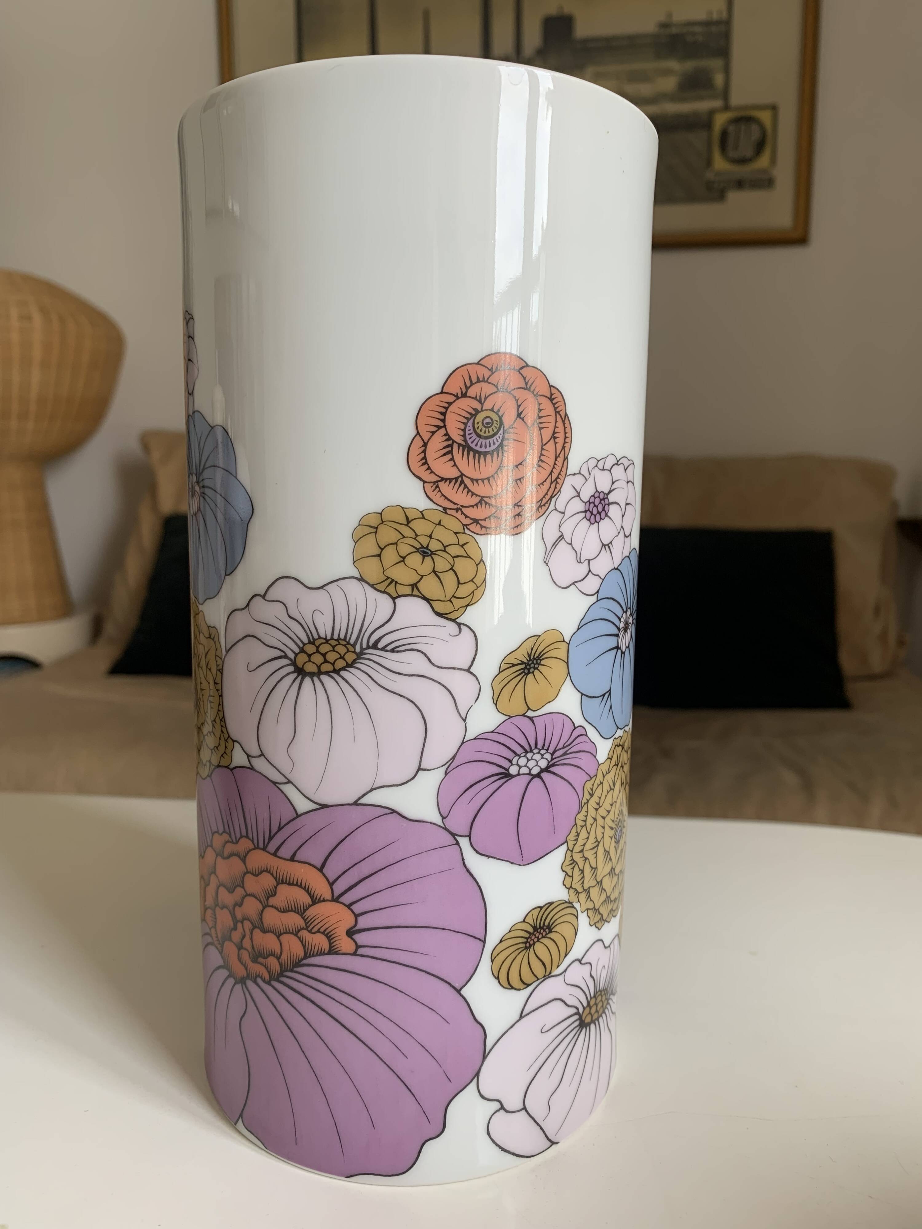 Vintage cylindrical vase Rosenthal
