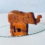 Wooden elephant puzzle