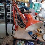 Vintage orange architect lamp 1960/70