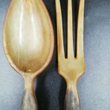 Pair of horned salad cutlery