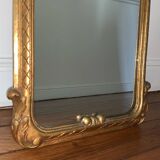 Baroque rectangular gilded mirror
