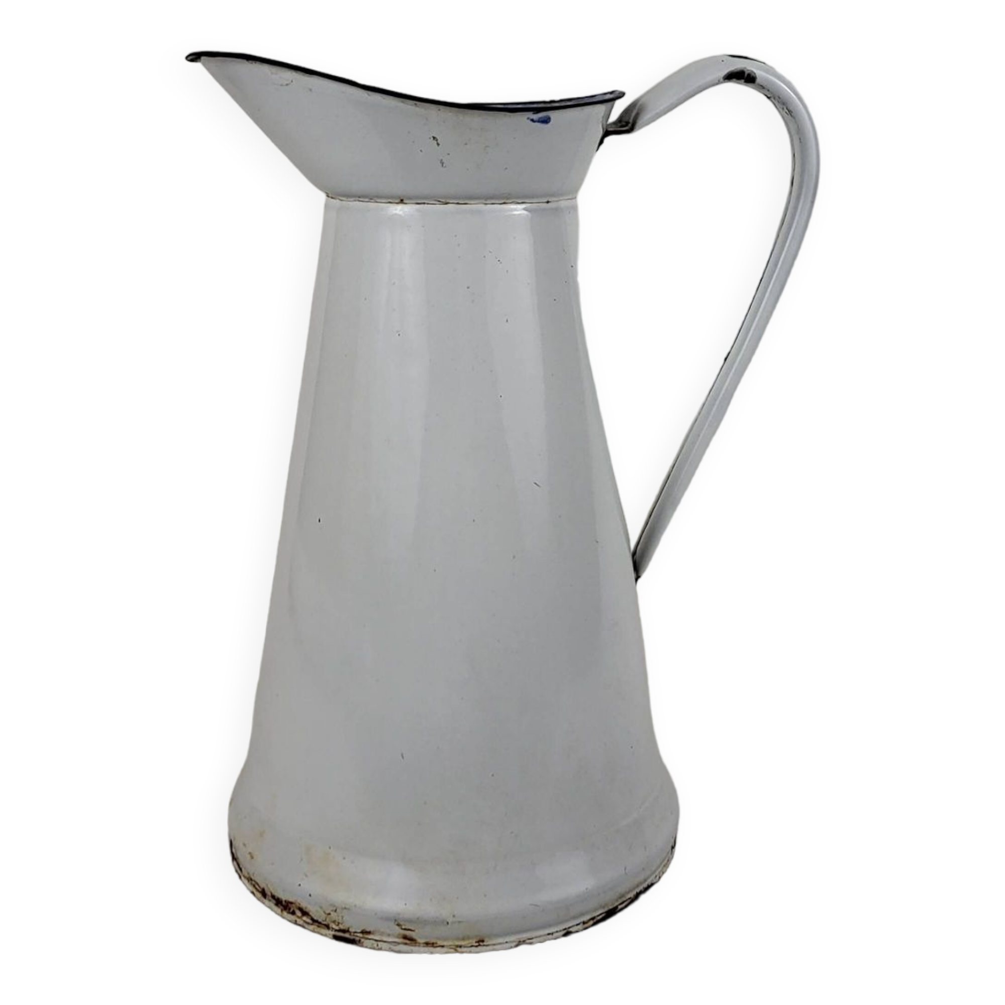 Enamelled sheet metal jug