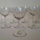 8 crystal white wine glasses from Baccarat, model Magenta Grain De Ri.