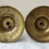 Pair of bronze candlesticks