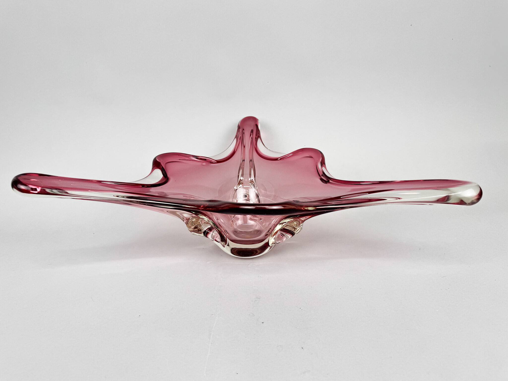 XXL Mid Century Murano Glass Bowl, Italy, Labeled