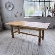 Table mobilier montagne 1950 hêtre massif