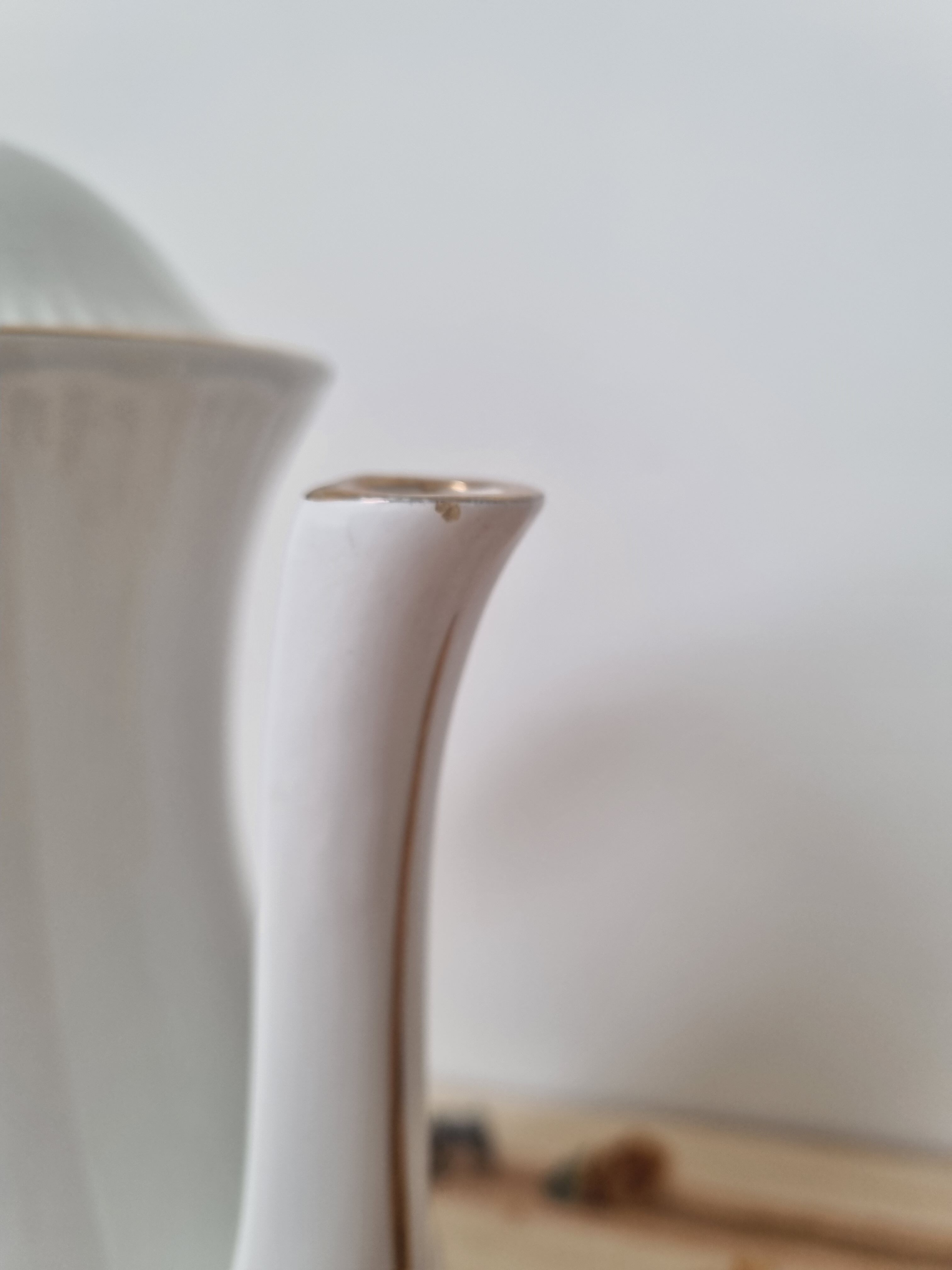 Vintage porcelain teapot Digoin Sarreguemines