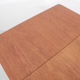 Scandinavian teak desk with 2 flaps