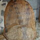 Braided raffia lampshade - Vintage authentic 70s