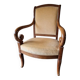 Restoration period mahogany and mahogany veneer armchair, circa 1820