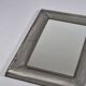 Vintage postmodern metall grid wall mirror
