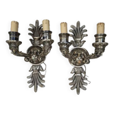 Paire d'appliques murales italiennes vintage