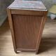 Old bedside wood and marble