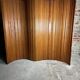 Paravent vintage 1950 rouleau en bois Ateliers Camus France