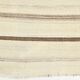 Tapis Kilim rayé crème et marron, 161 x 211 cm