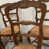 Set of eight Regency style chairs in solid oak, 20th century