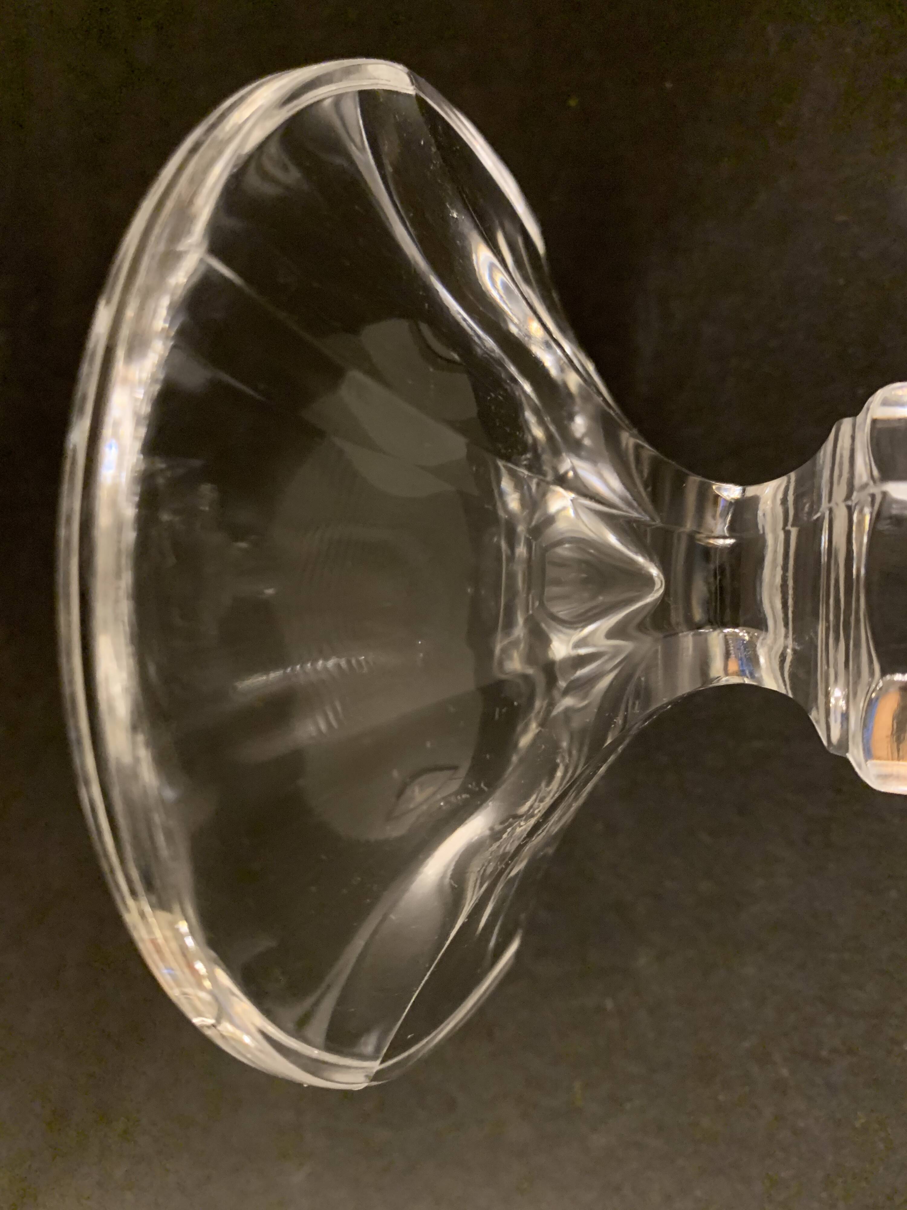 Pair of Arques crystal candlesticks