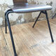 Set de 6 chaises "Marteau" acajou thermomoulé