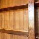 Important library Louis-Philippe 270 cm flamed mahogany 19th century dismantled