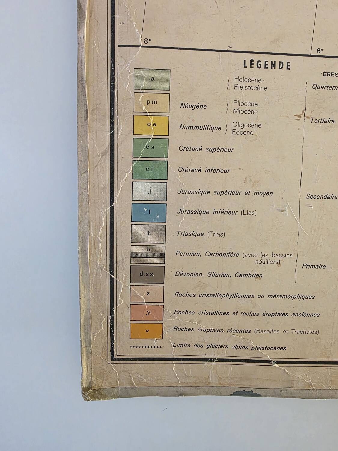 Carte de France vintage (recto verso)