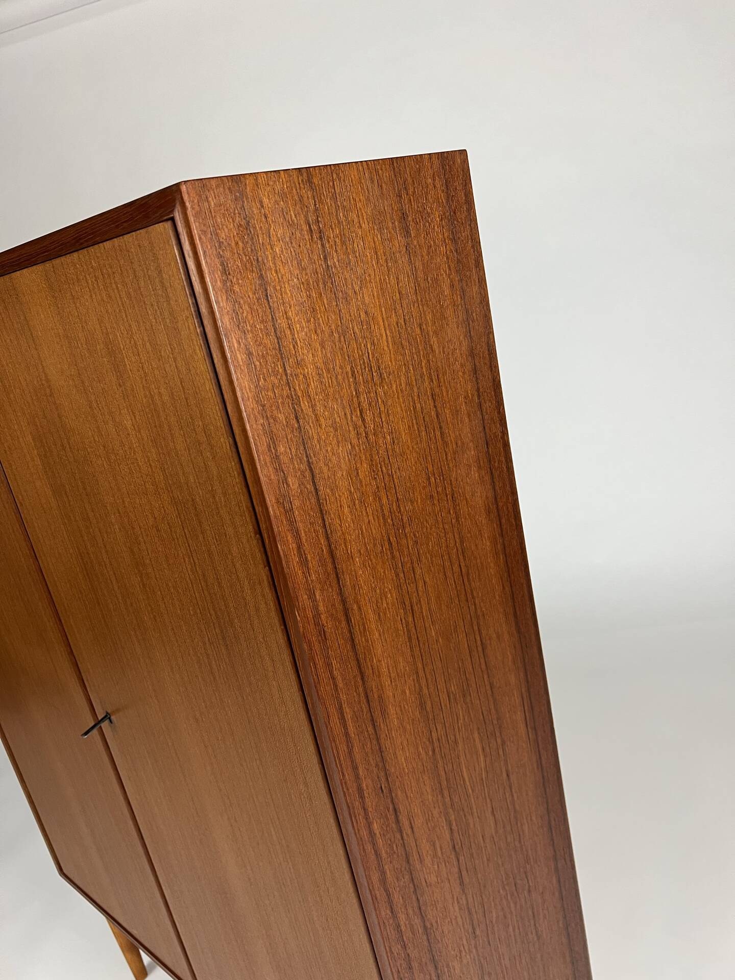 Vintage teak wardrobe highboard closet by H. Riestenpatt 1960s