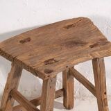 Tabouret ancien de style primitif (c.1900) #5