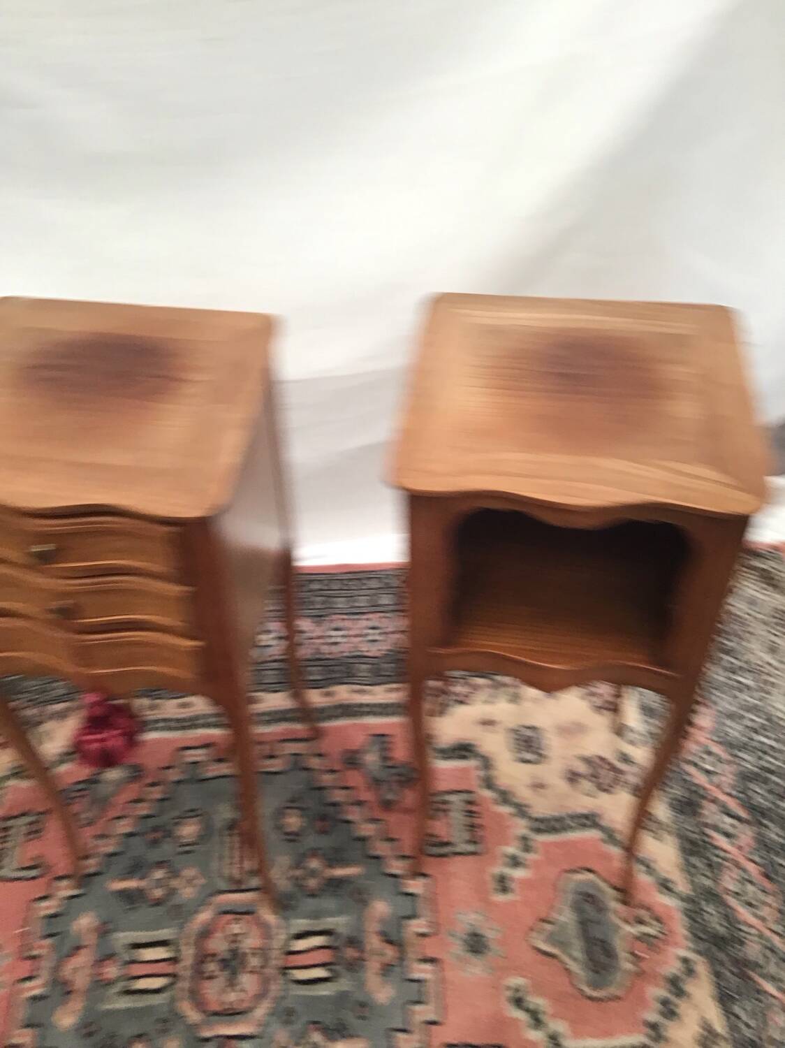 Pair of Louis XV style bedside tables
