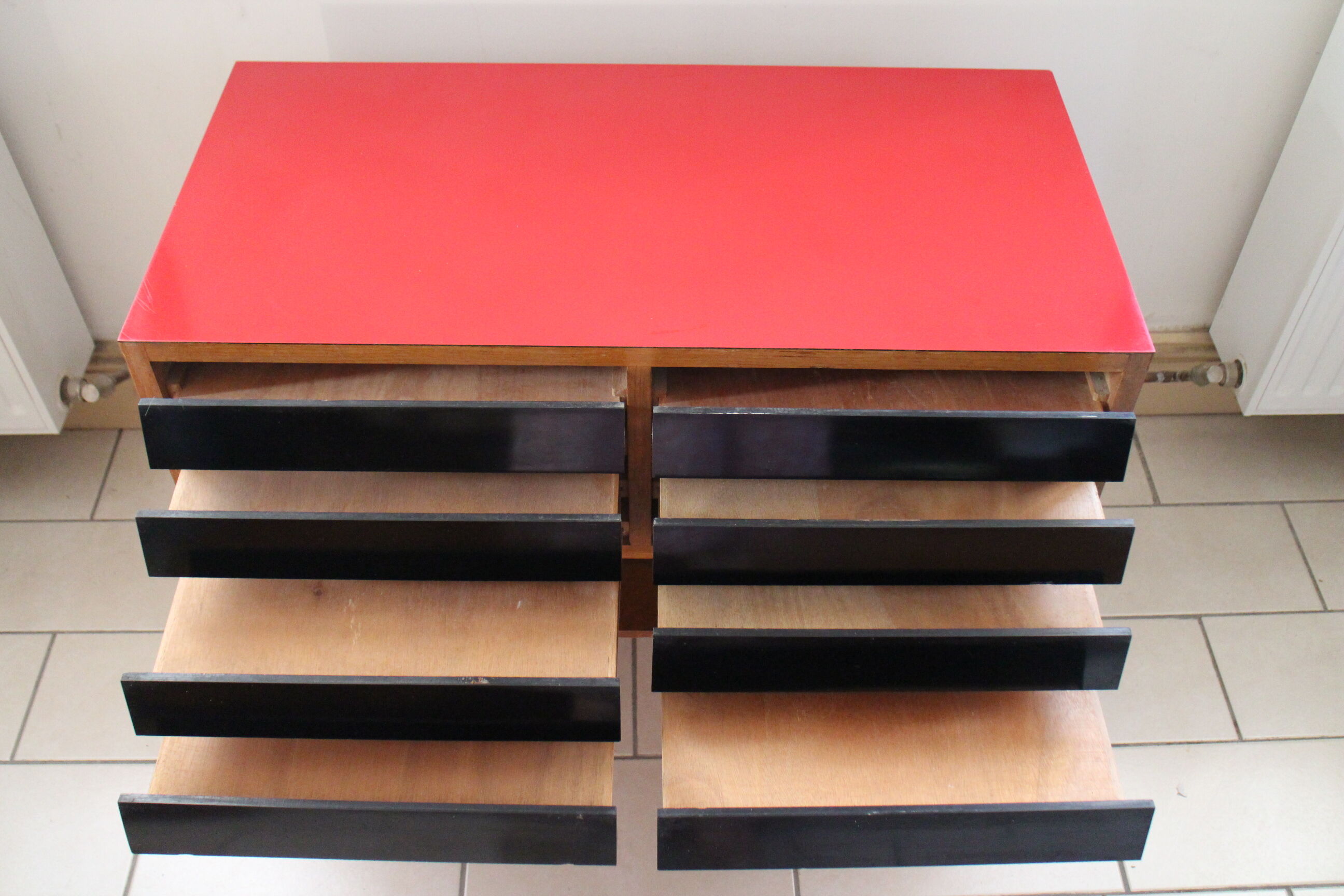 Meuble hi fi range vinyle 1960