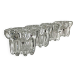 Vintage glass candle holders