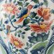 Delft Polychrome Chinoiserie Table Lamp, Tichelaar Makkum, New Silk Shade