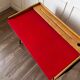Small vintage red and wood desk