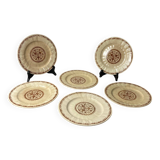 6 Gien iron earthenware plates
